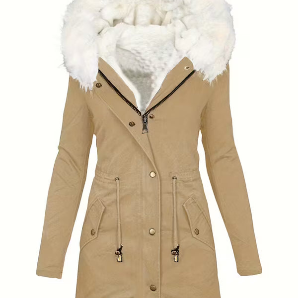 Women's Winter Coat with Hood – Warm Elegant Parka – Noelle