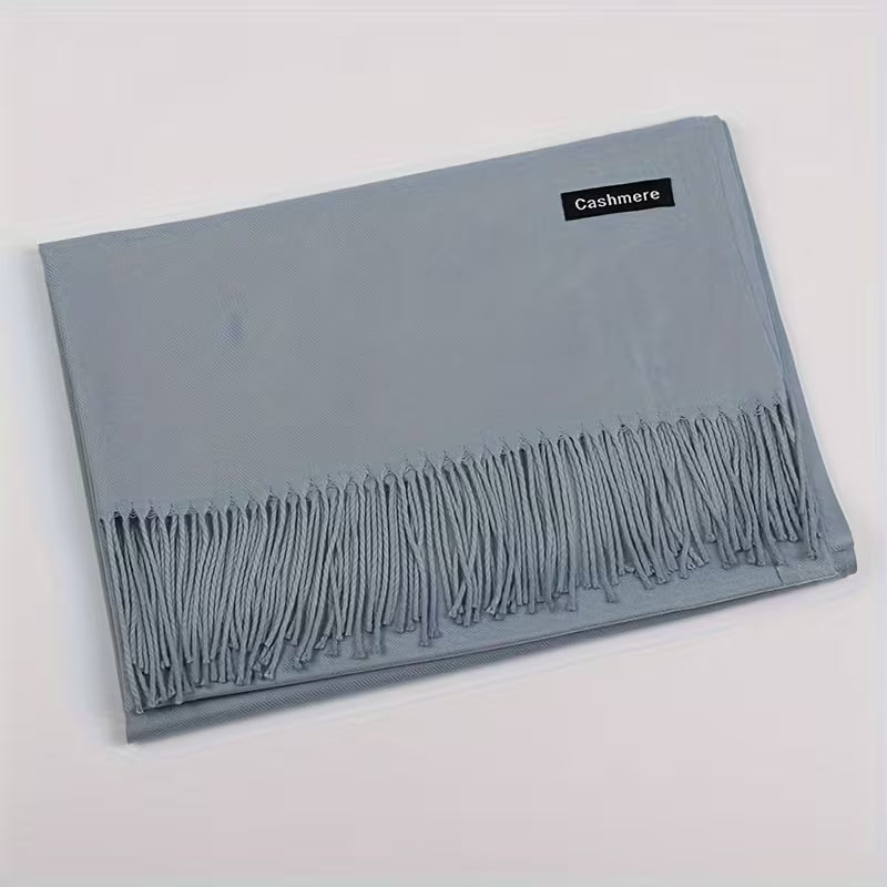 Soft Unisex Winter Scarf – Warm Plain Design with Cashmere Feel