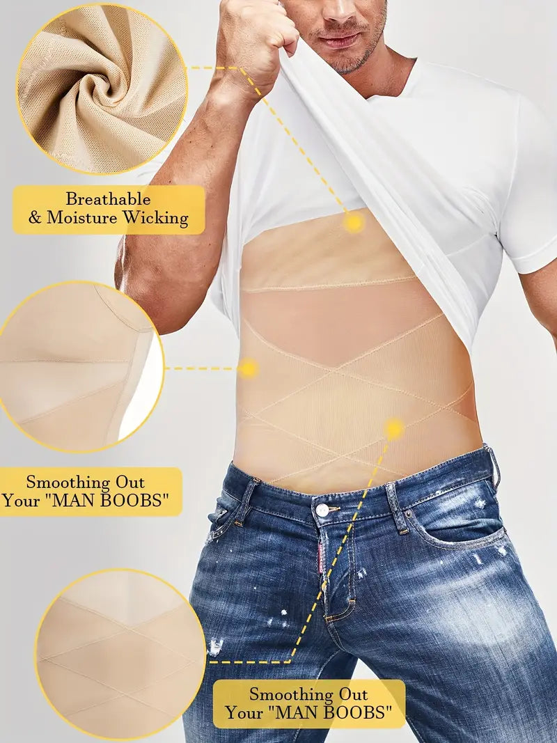 Men’s Compression Slimming Undershirt Tank Top