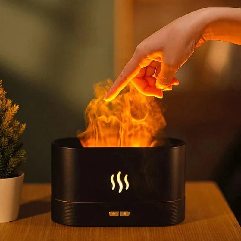 Flame effect air humidifier