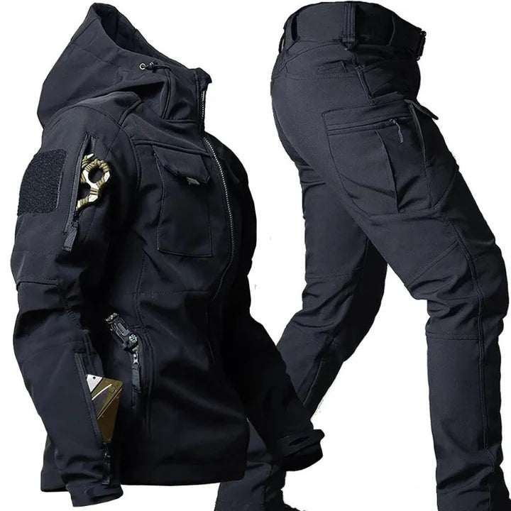 Men’s Tactical Jacket & Cargo Pants Set – Waterproof, Durable & Multi-Pocket
