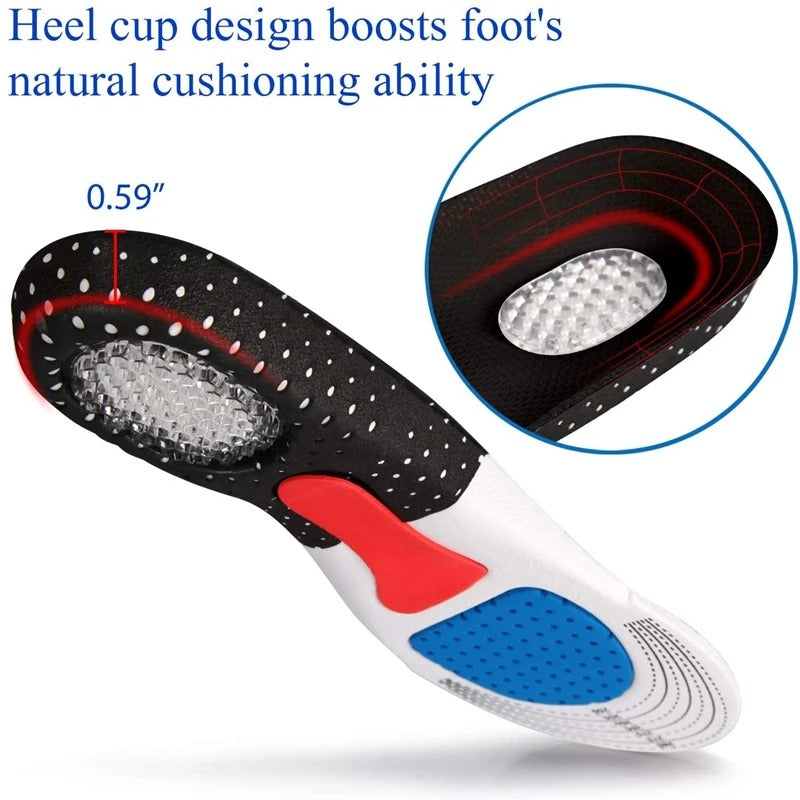 Orthopaedic insoles in memory foam