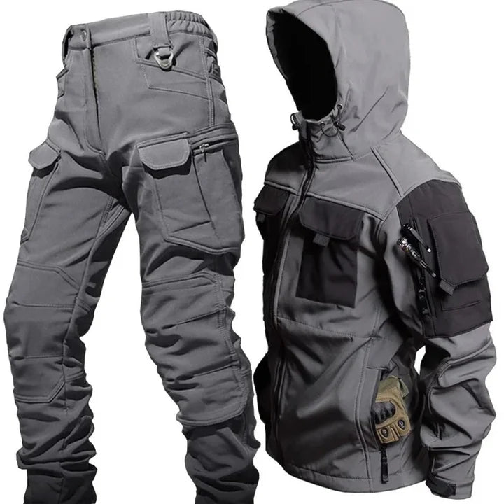 Men’s Tactical Jacket & Cargo Pants Set – Waterproof, Durable & Multi-Pocket